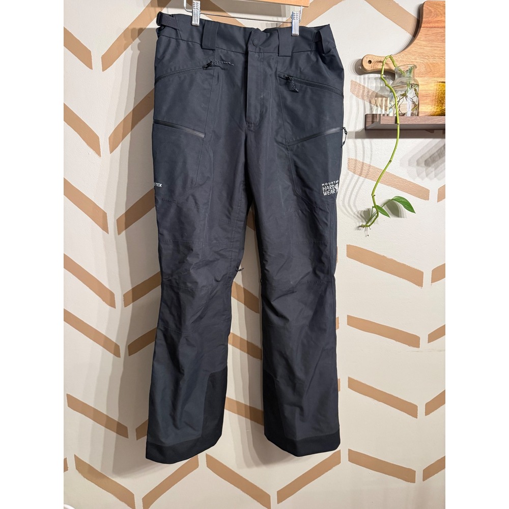 Mountain Hardwear Snow Pants Mens Medium Black GORE-TEX RECCO Technical Ski
